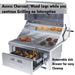 Sunstone SUNCHZ30 hybrid charcoal grill with infrared burner and removable ash drawer