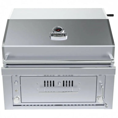 Sunstone SUNCHZ30 30-inch hybrid gas and charcoal built-in grill closed lid view