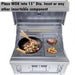 Sunstone SUNCHZ30 grill with 15-inch round wok insert for modular cooking system