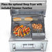 Sunstone SUNCHZ30 hybrid grill with optional deep fryer basket and steamer function