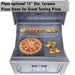 Sunstone SUNCHZ30 grill with 15-inch ceramic pizza stone insert for wood-fired cooking