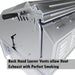 Sunstone SUNCHZ30 back hood louver vents for heat exhaust and smoke control