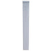 Side profile of Sunstone 4-inch partition panel (SCC4SPEL/SCC4SPER), narrow stainless divider for modular outdoor kitchen cabinets.