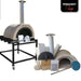 WPPO Tuscany DIY wood-fired oven kit with stone oven, chimney, stand, pizza peel, and included assembly components.