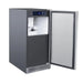 Summerset IM-15N 15-inch Outdoor Ice Maker, stainless steel with open door, built-in ready.