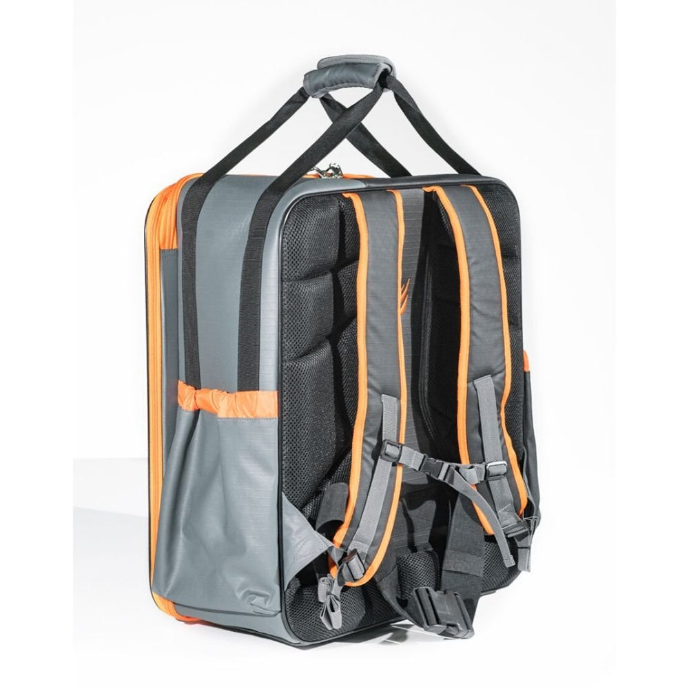 Padded Back View of Blackstone 17-Inch Griddle Backpack Featuring Adjustable Shoulder Straps and Breathable Mesh Support