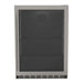 Summerset RFR-24G 24-inch Outdoor Refrigerator with glass door and stainless steel trim.