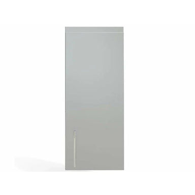 Front view of the Sunstone SWC18FSDR 18-inch full-height outdoor wall cabinet featuring a sleek stainless steel finish and vertical designer handle.