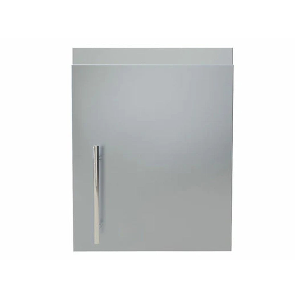 Sunstone SWC18CSDR 18-inch upper wall right swing cabinet with sleek stainless steel door and vertical handle