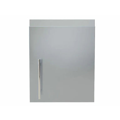 Sunstone SWC18CSDR 18-inch upper wall right swing cabinet with sleek stainless steel door and vertical handle