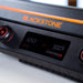 Close-up of Blackstone E-Series griddle's digital display showing independent temperature zones in Fahrenheit