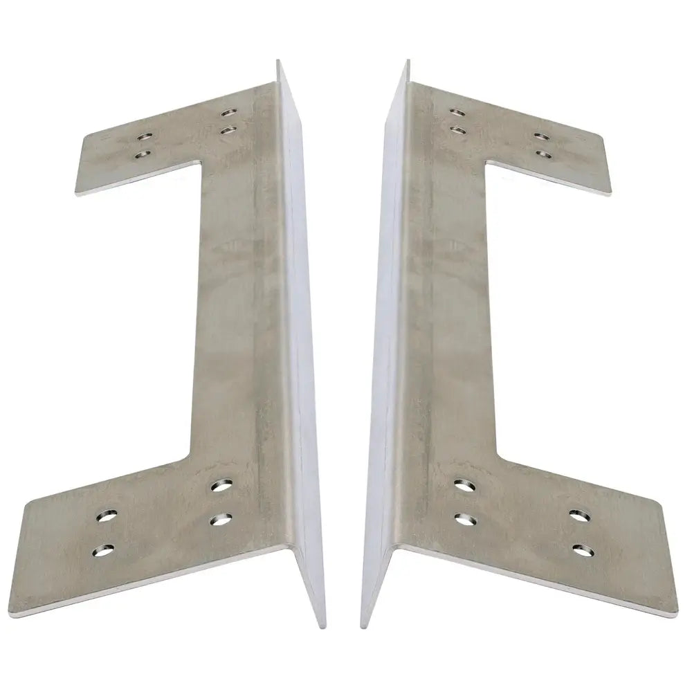 Close-up of the Summerset OV-FLANGE KIT stainless steel trim piece for built-in pizza oven installation.