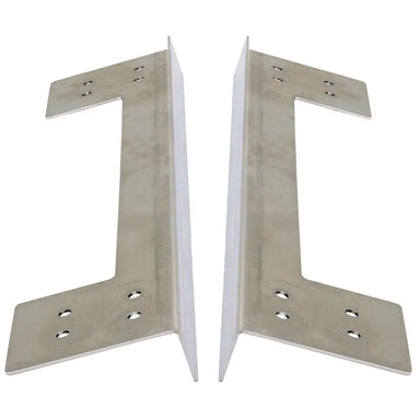 Close-up of the Summerset OV-FLANGE KIT stainless steel trim piece for built-in pizza oven installation.