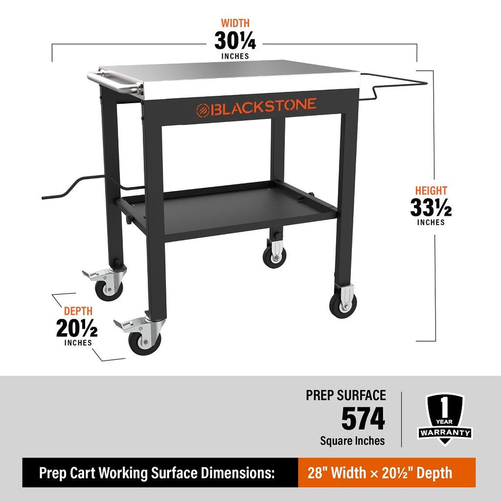 Blackstone 28" Prep Table with Towel & Trash Holders