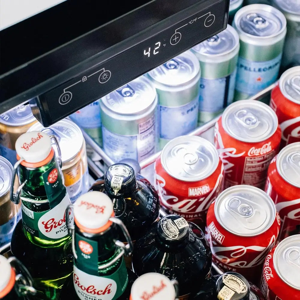 Summerset 24-inch Double Drawer beverage center for outdoor built-in use.