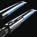 Broil King Regal S520 Dual-Tube burners with blue flame, close-up
