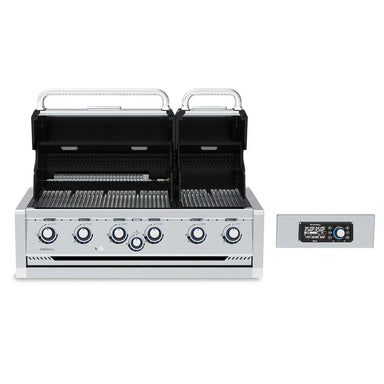 Broil King Imperial QS 670 built-in smart grill with lids open