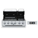 Broil King Imperial QS 670 built-in smart grill with lids open