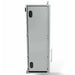 Side profile of the Sunstone 18-inch stainless steel wall cabinet showing utility knockouts for easy electrical or plumbing integration.