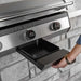 Grease management drawer of Blackstone 36” built-in griddle – Easy-to-clean outdoor griddle with front-access tray