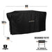 Blackstone 36-Inch Griddle Cover Dimensions – 69” x 26” x 35.5” – fits grills with hood or hard cover, 1-year warranty included