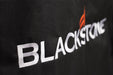 Embroidered Blackstone logo on 36-inch griddle cover showcasing premium stitching and durable grill protection material
