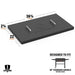 Blackstone 36-inch hard griddle cover dimensions: 36 ¾” W x 22” D x 2 ¾” H – perfect fit for 4-burner standard griddles