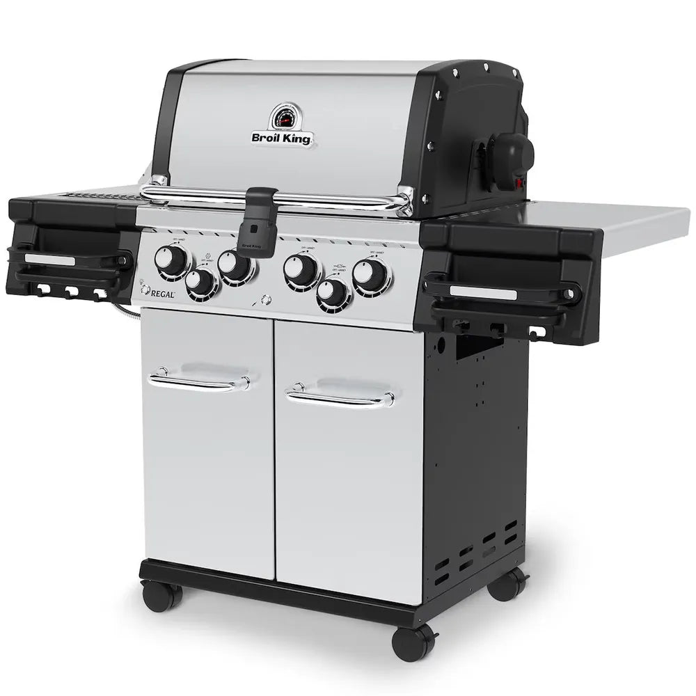 Broil King Regal S 490 Pro IR gas grill, angled view