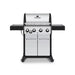 Broil King Crown S 440 grill with side burner, front view