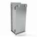 Rear view of the Sunstone full-height wall cabinet showing the heavy-duty mounting bracket system for secure outdoor installation.