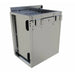 Rear view of Sunstone SWC18CSDR 18-inch stainless steel wall cabinet with secure mounting brackets and enclosed frame