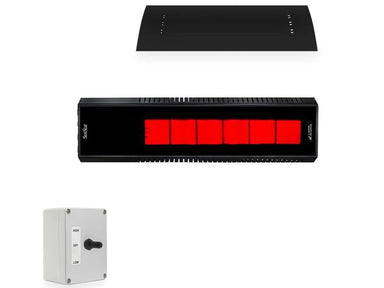 SunStar 50N7-SGL0 48-inch high-output 50,000 BTU gas infrared patio heater in matte black.