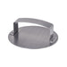 Blackstone round cast iron burger press for even smash burger grilling