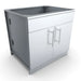 Three-quarter angle view of Sunstone SBC36CDD 36-inch designer series double door base cabinet.