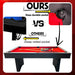 Freetime Fun Ashford Pool Table with deep, durable internal ball pockets vs. cheap netted pockets