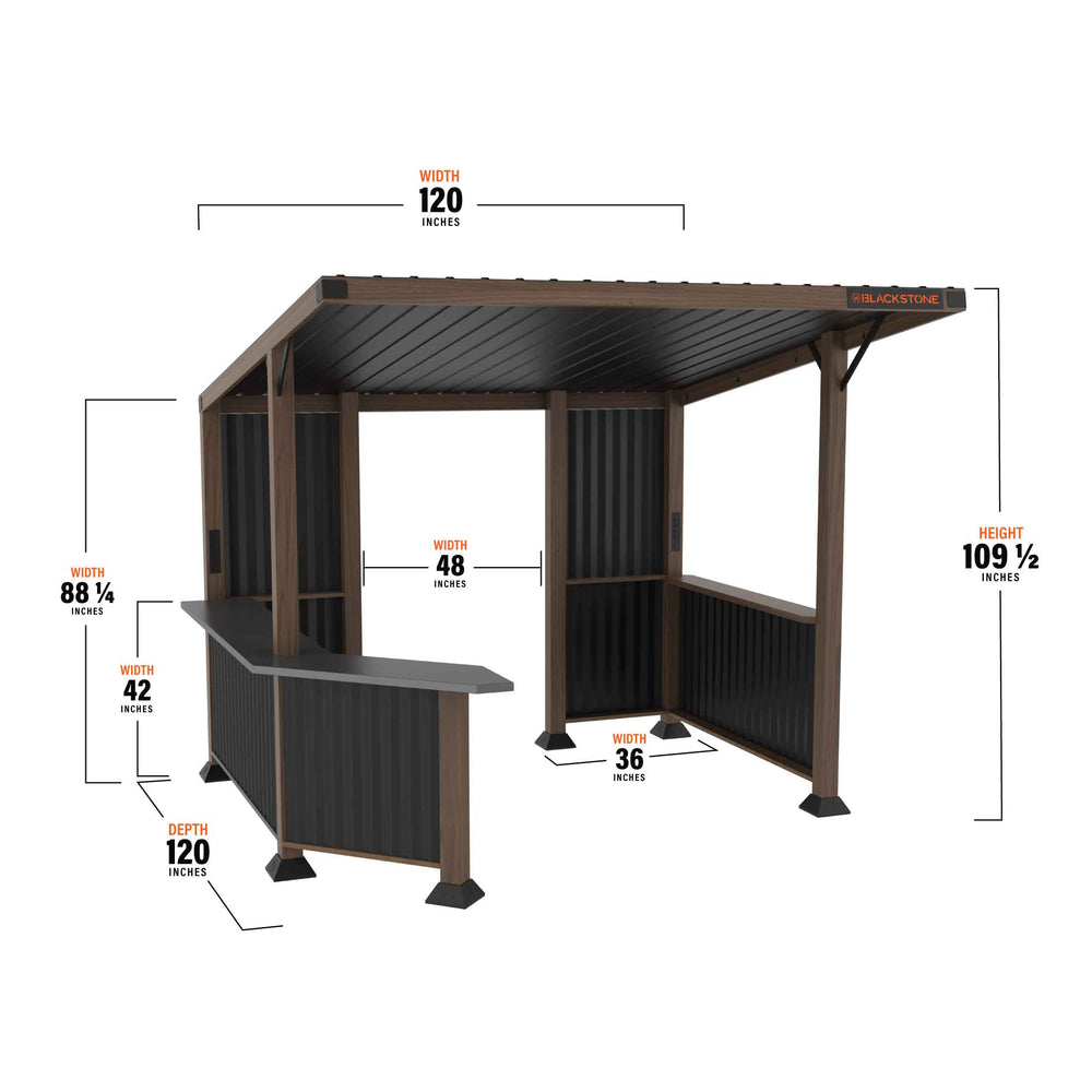 Blackstone 10' x 10' Bar & Grill Pavilion