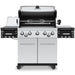 Broil King Regal S 590 Pro IR gas grill with lid open, front view