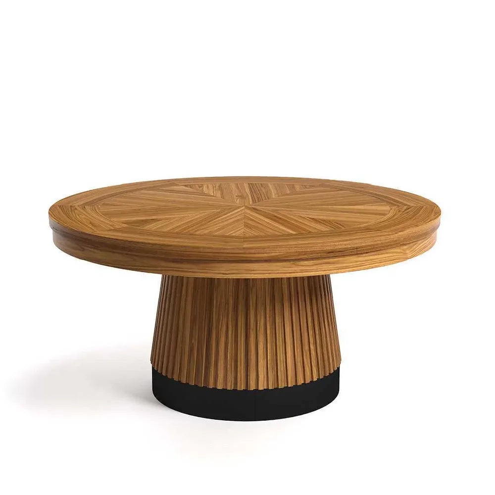 RAM Game Room PRO60TBL-W walnut round poker table pedestal base