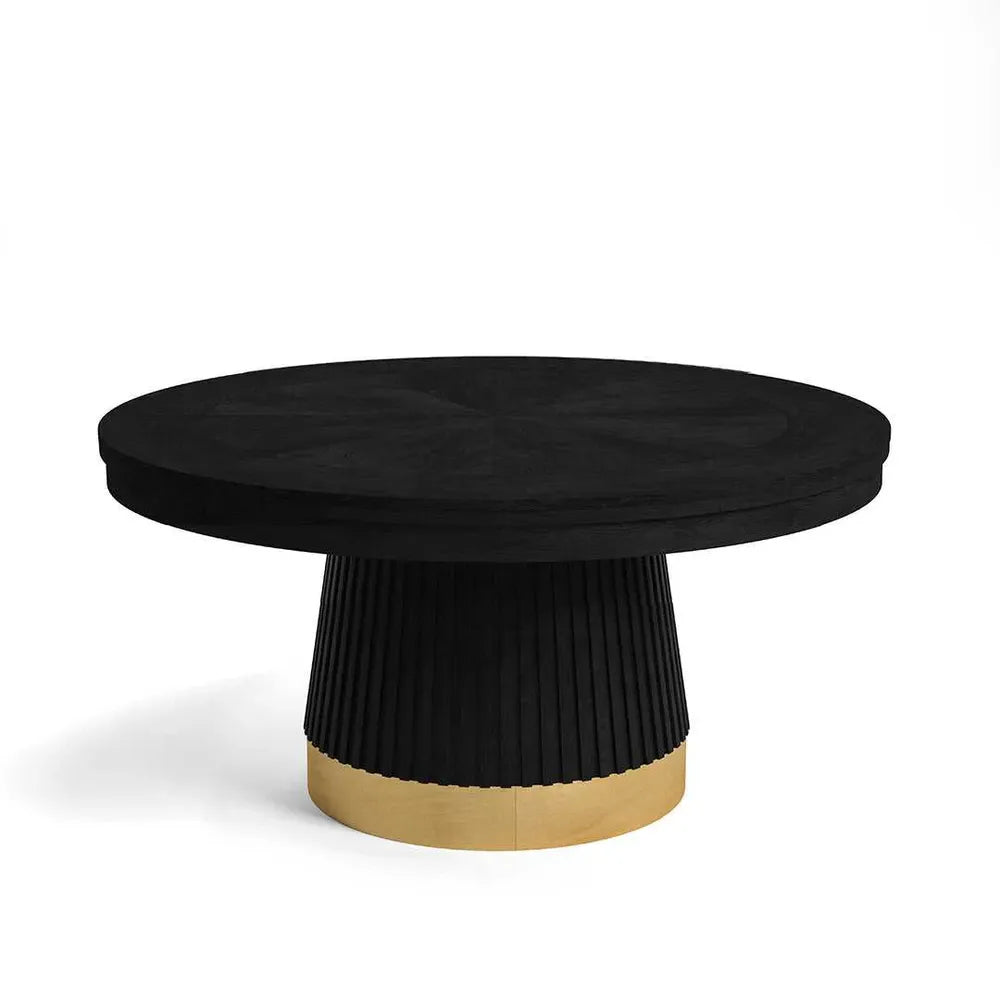 RAM Game Room PRO60TBL-B matte black poker table with gold base trim