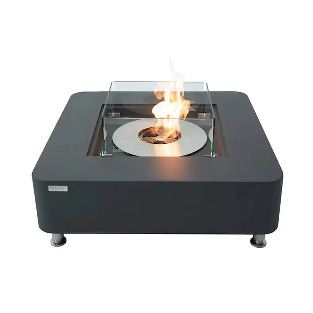 Elementi ECG02SL Perth Ethanol Fire Table, Slate Black