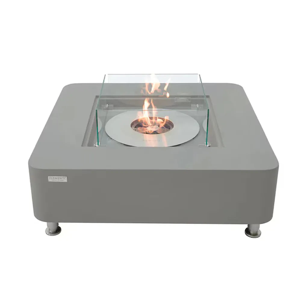 Elementi ECG02SG Perth Ethanol Fire Table, 40in Square