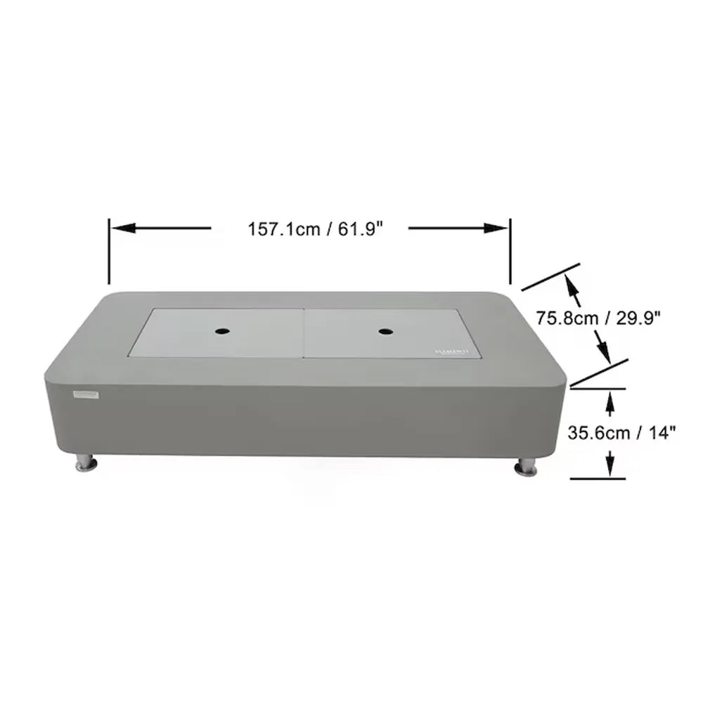 Elementi ECG01SG Sydney Space Gray Ethanol Fire Table