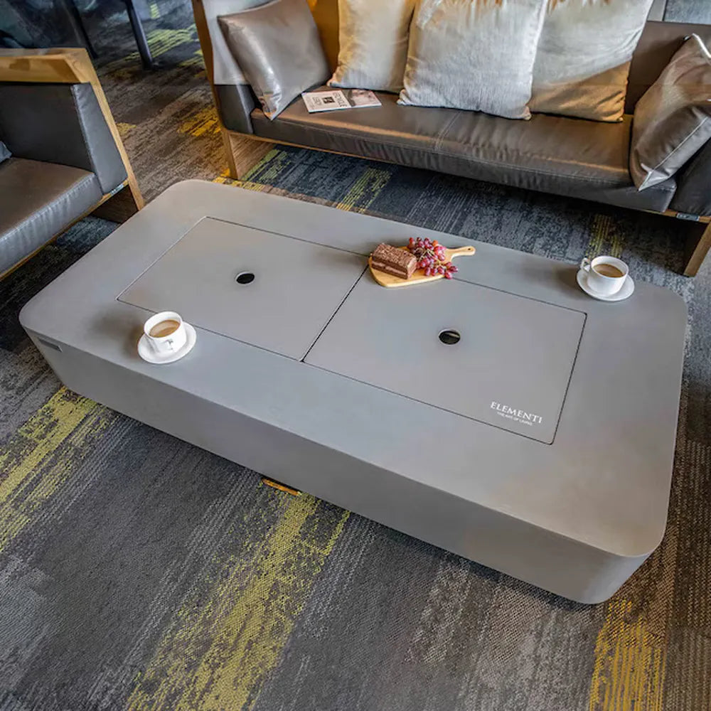 Elementi ECG01SG Sydney Space Gray Ethanol Fire Table
