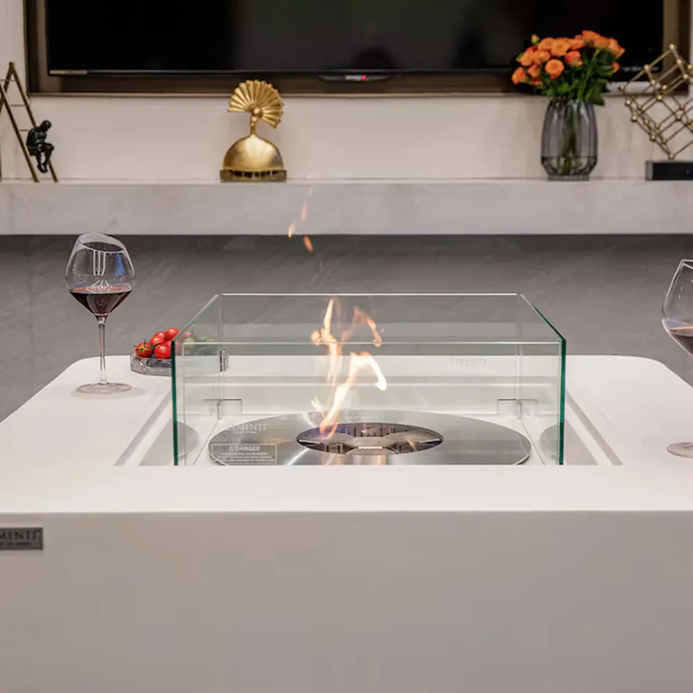 Elementi ECG02CW Perth Ethanol Fire Table, 43k BTU