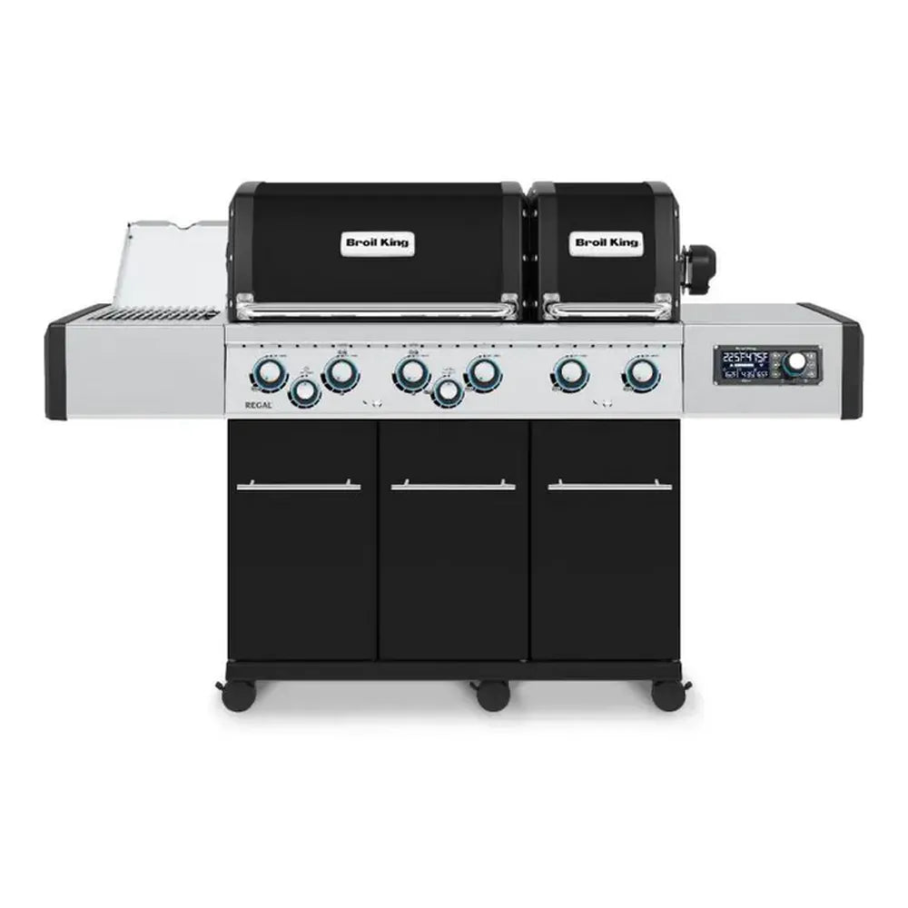 Broil King Regal Q 690 Pro IR smart dual-oven grill, front view