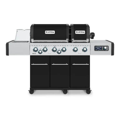 Broil King Regal Q 690 Pro IR smart dual-oven grill, front view