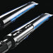 Broil King Regal S420 Dual-Tube burners with blue flame, close-up