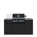 Broil King Baron 490i Island Grill with infrared side burner, front view