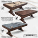 Freetime Fun Rockford 3-in-1 Uses: Easily convert between Billiard Table, Dining Table, and Table Tennis Table