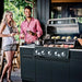 Broil King Baron 590i Grill Center with side burner in outdoor kitchen